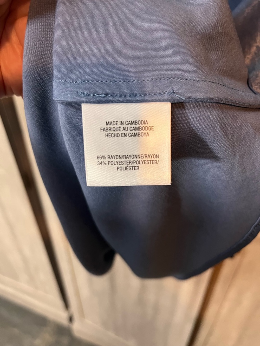 Favorite Daughter THE CLEAN CUT TANK in River Blue, Size L - Picture 9 of 10
